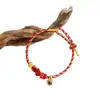Pulsera Auspiciosa de las Ocho Deidades 2026 Año del Caballo Ocho Deidades del Zodiaco Piedra de Proyección Pulsera Roja Doce Animales del Zodiaco Cultura Creativa