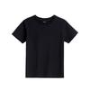 Camiseta Pesada para Niños, Algodón Peinado, Color Sólido, Manga Corta, Tallas Medianas y Grandes para Niños, Que Absorbe la Humedad, Cuello Redondo