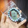 Nuevos Pulseras Hechas a Mano Teñidas con Agua de Dos Colores, Pulseras Cerámicas para Estudiantes, Pulseras al por Mayor para Mejores Amigas, Joyería para Manos de Vidrio