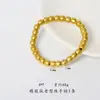 Fuerte Retención de Color Cuentas de Barril Estilo Antiguo Oro Arena Accesorios DIY Cuentas Sueltas Cuentas Antiguas Pulseras para Hombres y Mujeres Collares Joyería