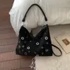 Bolso Tote de Moda Simple Elegante Europeo y Americano Nuevo Bolso de Hombro de Gran Capacidad Bolso Cruzado para Mujer Otoño e Invierno 2025