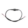 Cable de alimentación de CC 35135 con tuerca, impermeable, de un solo cabezal, macho y hembra, cable a cable, cola de estaño, línea de conexión de alimentación.
