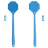 Escova de Banho de Silicone com Cerdas Macias Dupla Face, Escova de Chuveiro com Cabo Longo, Escova de Massagem para Banho, Esfoliador de Costas, Ferramenta para Esfregar as Costas Preguiçosa