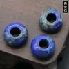14x 8mm apertura 5mm piedra natural cuenta de un solo agujero accesorios para joyería Cristal en polvo Ojo de Tigre fábrica directa AliExpress más vendido
