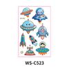 Pegatinas de Tatuaje Espacial Creativas Transfronterizas para Niños Mini Universo Astronauta Desechables Temporales Pegatinas de Tatuaje Interestelar