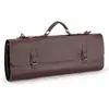 Nova bolsa de armazenamento de facas bolsa de mão para armazenamento de talheres ocidentais bolsa de armazenamento de material PU bolsa de faca portátil