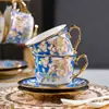 Xícara de Café Retrô Cerâmica Conjunto de Chá da Tarde Inglês Elegante Chá Estilo Palácio Antigo Beleza para Casa Salão de Beleza Chá de Flores Outro