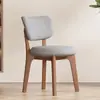 Cadeira com Encosto de Madeira Maciça Estilo Nórdico Novo 2026 Banqueta de Jantar Minimalista Moderna Luxo Leve Italiano para Casa e Hotel Restaurante