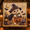Site independente 5D transfronteiriço da Amazon Adesivos de diamante de pérola de Halloween para gato Cachorro Animal Pintura de diamante feita à mão