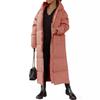 Spot Exportación Transfronteriza 2024 Amazon Color Puro Algodón Manga Larga Con Capucha Ropa Exterior para Mujer Ropa Exterior Larga de Algodón M4J114