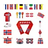 Bufandas Personalizadas con Logo para Aficionados para los Eventos de Fútbol de 2026 entre EE. UU., Canadá y México, Bufandas Transfronterizas para Aficionados en Poliéster Satinado Noruego