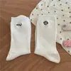 Calcetines de Perro de Color Sólido para Mujer, Lindos Calcetines de Media Pantorrilla de Dibujos Animados en Pareja, Versátiles Calcetines de Burbuja Estilo Japonés para Primavera y Verano