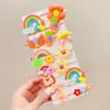 Accesorios para el Cabello de Niños de Dibujos Animados de Verano Pasador Lindo Flor Pasador para Bebé Tocado de Princesa Niña Pequeña Goma Elástica Titular