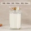 Botellas de Vidrio Hexagonales para Nidos de Pájaros en Stock, Botellas de Gelatina Resistentes a Altas Temperaturas, Botellas para Miel y Mermelada, Botellas Reutilizables, Vidrio Transparente de Cristal