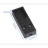 Cabide de guarda-roupa de fábrica Haste de cabide base com flange Cabide de alumínio espessado preto tubo de cabide acessórios para cabide