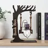 Decoração Transfronteiriça de Balanço Fantasma de Halloween Madeira Fantasma Leitor Estante de Livros Ornamento de Canto de Livros de Mesa Decoração de Atmosfera
