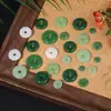 Nuevos Accesorios de Colgante Hebilla de Paz Estilo Chino Imitación Jade, Materiales para Hacer Collares y Pulseras DIY Hechos a Mano al por Mayor