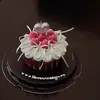 2.14 Día de San Valentín de Celebridad de Internet Hermosa Vela de Amor en Forma de Corazón Decoración de Pastel Enchufe para la Confesión y Decoración de Aniversario de Parejas