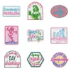 Parche Bordado de Cowboy con Tema de Bar Parche Rosa de Niña para Bolsas, Chaquetas y Decoración de Bordado por Computadora