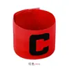 Lote de Brazaletes de Capitán de Fútbol Yueke Multicolores con Emblema en Forma de C, Elásticos, Cierre de Velcro, No Desmontables
