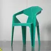 Mesa y Silla de Plástico para Patio Exterior Combinación Mesa para Puesto de Comida Mercado Nocturno Silla con Respaldo Barbacoa Impermeable Protector Solar Playa Exportación