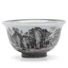 Antiga Caneca de Cerâmica Chinesa com Esmalte Tinta Rima Paisagem Céu Grande Coração Doméstica Antiescaldante Conjunto de Chá Gongfu de Alta Qualidade Caneca de Degustação