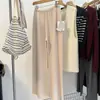 Calça Wide Leg de Lã Sem Costura Lazy B para Mulheres 2025 Outono/Inverno Nova Reta Emagrecedora Bainha Dobrada Comprimento Total