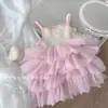 Falda con Tirantes para Niños Ropa de Verano para Casa para Mujeres Estilo Ins de Niñas Estilo Coreano Estilo Occidental Niñas Elegante Clase A Ropa para Niños Blanca
