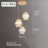 Nuevo candelabro para comedor, diseño de tres cabezas, mesa de comedor simple, estilo popular, lámpara de noche para dormitorio, lámpara creativa para barra de bar, arte de madera y hierro