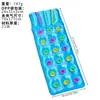 Cama flotante inflable para agua del fabricante, PVC engrosado, plegable, flotador de 18 agujeros, cama flotante para piscina de una persona, tumbona