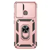 Funda Protectora Anti-caídas para Teléfono Móvil OPPO A57 5G Anillo de Sargento Transfronteriza OPPO A16 Soporte de Ventana Deslizante