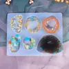 Molde de gota de cristal para bricolaje, joyería hecha a mano, colgante de piedra, imitación de jade, molde de silicona irregular