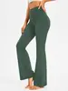 Leggings Deportivos de Yoga Estilo Europeo y Americano Pantalones Casuales para Casa con Bolsillos Delanteros y Traseros Cintura Alta Control de Abdomen Levanta Glúteos Pantalones Adelgazantes