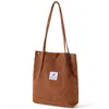 Bolsa de Lienzo Estilo Coreano Transfronteriza, Bolsa de Lona de Pana, Bolso de Mano para Mujer, Bolso Cruzado Artístico Versátil, Bolsa de Tote para el Campus