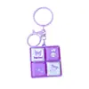Llavero Colgante Botón Sonoro Luminoso de Dibujos Animados Sanrio Hello Kitty Juguete de Descompresión Gato KT Adorno de Llavero