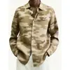 2026 Primavera y Otoño Amazon SHEIN AliExpress Nueva Moda Transfronteriza Camisa Cárdigan Estampada en 3D Top para Hombre