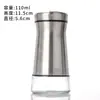 Botella Porosa de Acero Inoxidable para Condimentos de Cocina, Tanque para Espolvorear Pimienta Molida y Comino, Botella para Espolvorear en Cocina Doméstica y Barbacoa