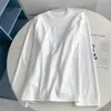 Camiseta Interior de Terciopelo Doble Cara de Color Sólido con Mangas Largas para Otoño e Invierno, Ropa Interior Cálida, Cuello Redondo Holgado, Top Sencillo de Camiseta, Versátil
