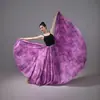 Saia Grande Rodada 720 Graus Dança de Xinjiang Dança Clássica Moderna Roupa de Performance para Dança de Salão Quadrada