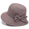 Sombrero de Pescador de Ala Ancha Primavera 2026 para Personas Mayores, Sombrero Cubo Casual de Copa Redonda con Lazo para Mujeres de Mediana Edad, Sombrero de Sol Versátil para Madres