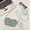 5842 Bolsa Portátil para Gafas con Bolsillo de Almacenamiento con Mariposa Bordada y Correa para el Cuello para Viaje Funda Protectora para Gafas de Sol