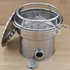 Estufa de Carbón Calefactora para Uso Doméstico, Parrilla Barbacoa Portátil para Exteriores, Fogata para Preparar Té, Fogata Portátil para Mover