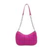 Bolsa Feminina 2025 Moda Simples Elegante Quadrada Cor Sólida Bolsa de Ombro Feminina Nova Corrente Transversal Axilar Bolsas