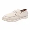 Mocasines mocasines sin cordones para mujer 2024 otoño nuevos zapatos planos casuales estilo británico retro talla grande zapatos de una sola capa para mujer