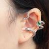 Pendientes con forma de serpiente y diseño de nicho para mujer, ligeros, lujosos, de alta calidad, sin orejas, con clip de hueso de oreja personalizado, joyería que combina con todo, de moda.