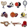 Accesorios para Joyería DIY Aleación de Esmalte Raqueta Deportiva Palo de Billar Guantes de Boxeo Colgante Pulsera Collar Llavero Colgante