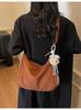 Bolsos Populares Transfronterizos para Mujer 2025 Nuevo Otoño e Invierno Bolso de Hombro Versátil de Gran Capacidad para Viajeros Bolso Bandolera Esmerilado para Mujer