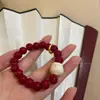 Pulsera auspiciosa de dragón estilo chino Nuevo estilo chino Colgante de la fortuna Pulsera de pareja del zodíaco Regalo para el año del zodíaco