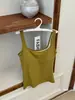 Chal de Punto Suave y Amigable con la Piel Cuello Cuadrado Ropa Interior de Otoño Corte Ajustado Cómodo para Persona Perezosa Todo en Uno Almohadilla en el Pecho No Necesita Usar Sujetador Lencería