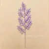 Pó de Glitter 46cm Galho de Natal com 7 Folhas Plásticas, Porta-Retrato de Árvore de Natal Decoração de Arranjo de Flores Estilo Europeu